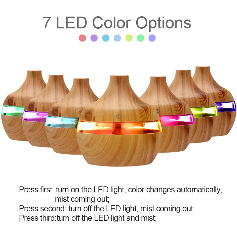 Wood Ultrasonic Air Humidifier