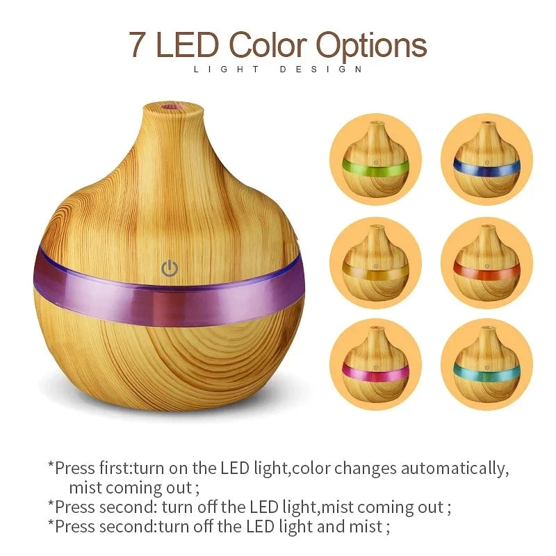 Wood Ultrasonic Air Humidifier