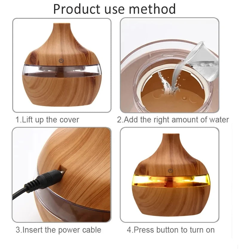 Wood Ultrasonic Air Humidifier
