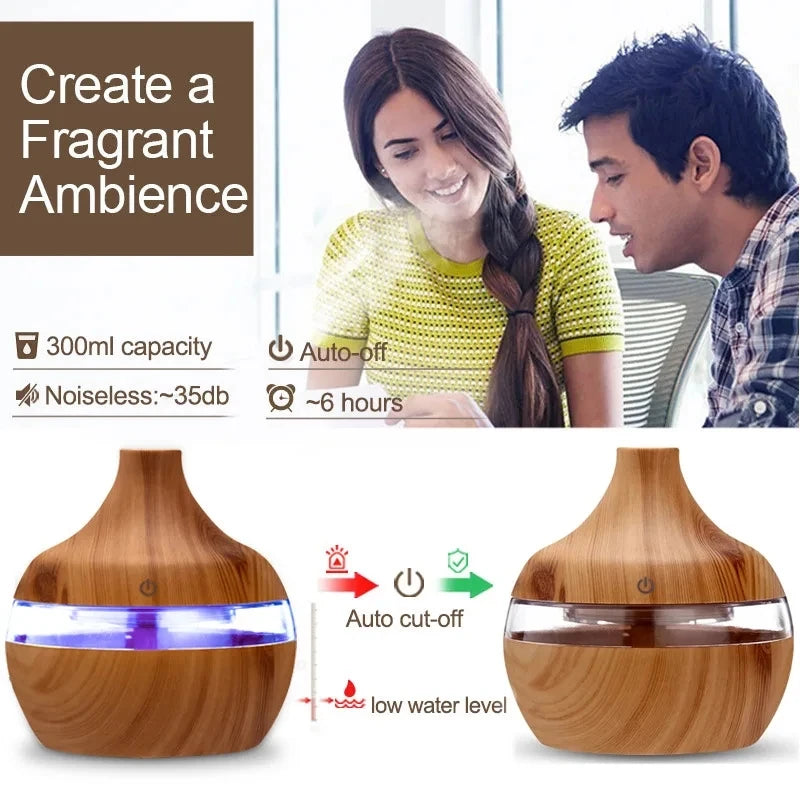 Wood Ultrasonic Air Humidifier